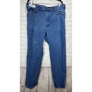 UniFirst Work Pants Jeans Mens 38 x 32 Medium Wash Uni First